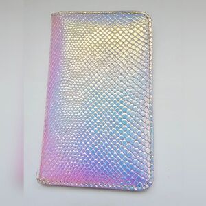 Forever 21 Holographic Mermaid Scale Iridescent Bifold Credit Card Holder.wallet